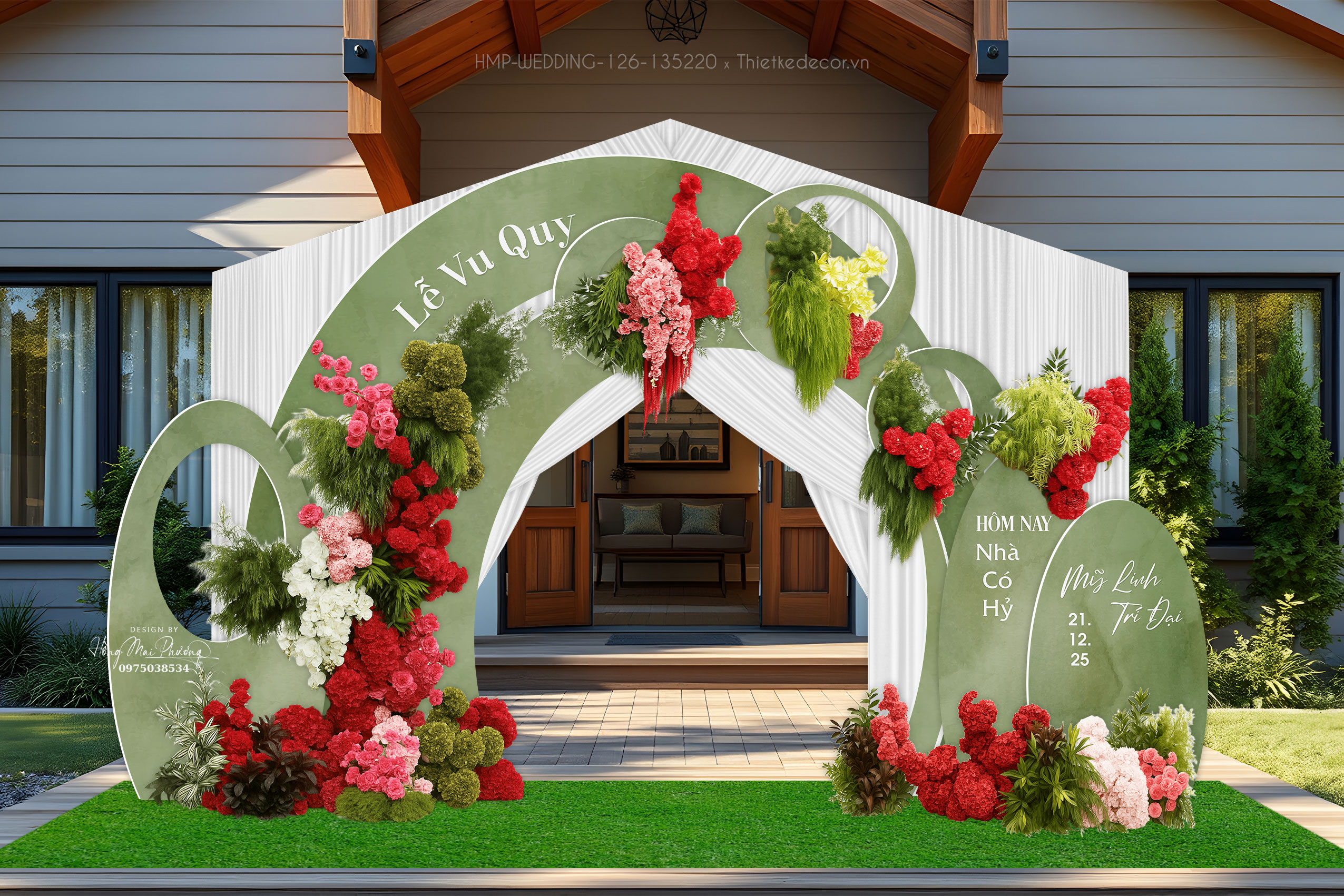 File thiết kế Cổng cưới- trang trí tiệc cưới đẹp